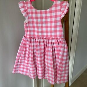 Pink and White Gingham Dress